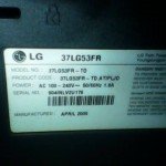 model lcd tv LG 37LG53FR
