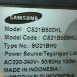 model tv samsung cs21b500hl