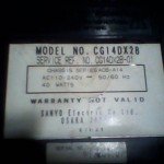 model tv sanyo cg14dx28