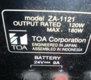 Amplifier-Toa-ZA1121
