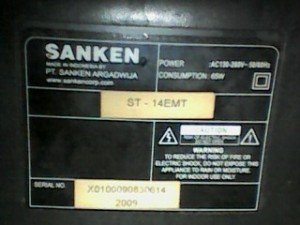 model televisi sanken