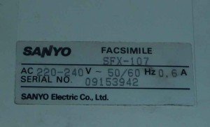 model-facsimile-sanyo model-facsimile-sanyo