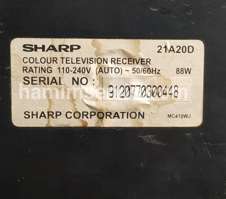 model TV SHARP 21A20D