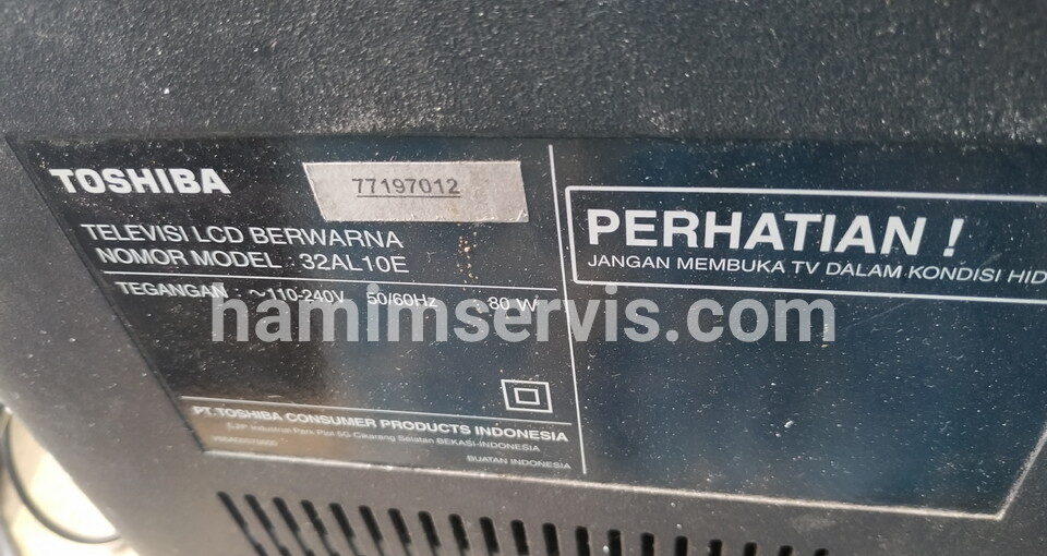 model lcd toshiba 32al10e